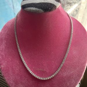 Tennis necklace CZ 925